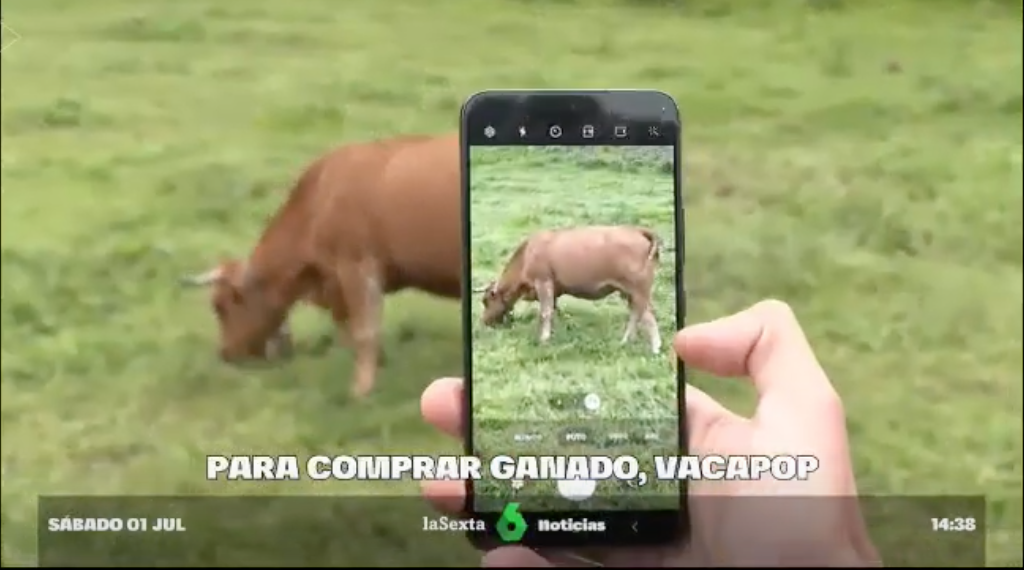 Vacapop en informativos de La Sexta
